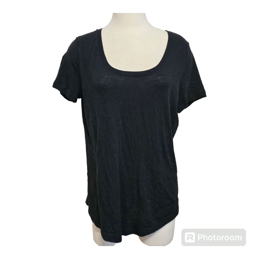 Victoria Secret PINK black backless tee shirt womens size large